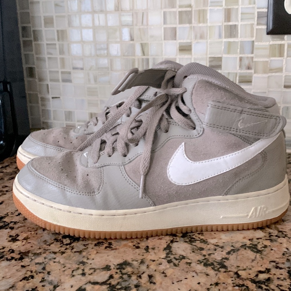 Grey Air Force 1 high tops